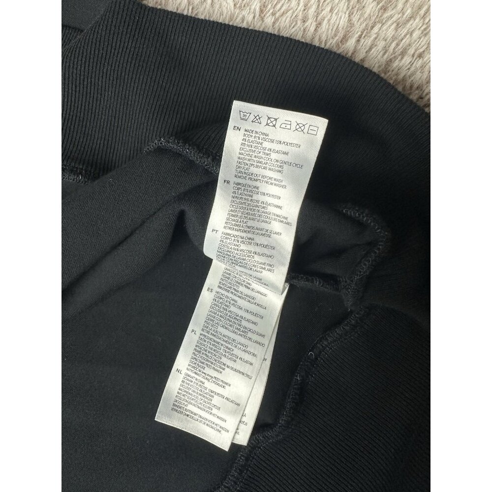 Varley Ritchie Short Sleeve Half Zip Sweat In Black Size S - Picture 12 of 13
